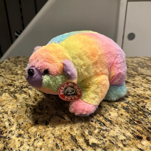 NWT Peek a boy toys panuk the polar bear multicolored stuffed animal plush toy❤️ - Picture 2 of 6